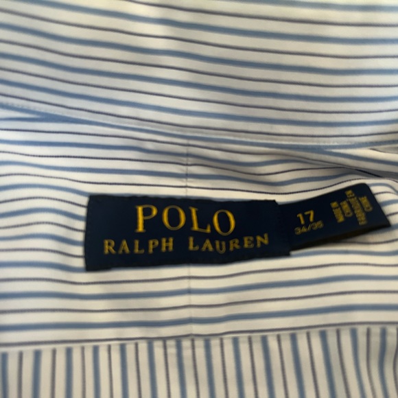 POLO by Ralph Lauren button up- size 17 34/35 - Picture 6 of 6